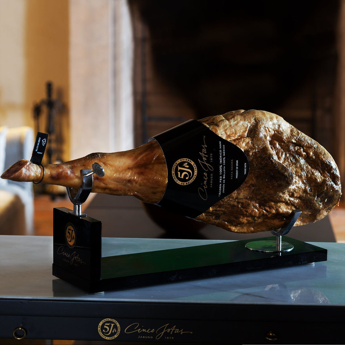 Cinco Jotas Bone-In Jamón Ibérico de Bellota - 15-18 Pounds | FREE SHIPPING!